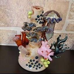 Detailed custom glass pipe 